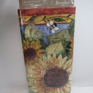 Vintage Sunflower & Bees Wallpaper Border NEW by Home Trends
